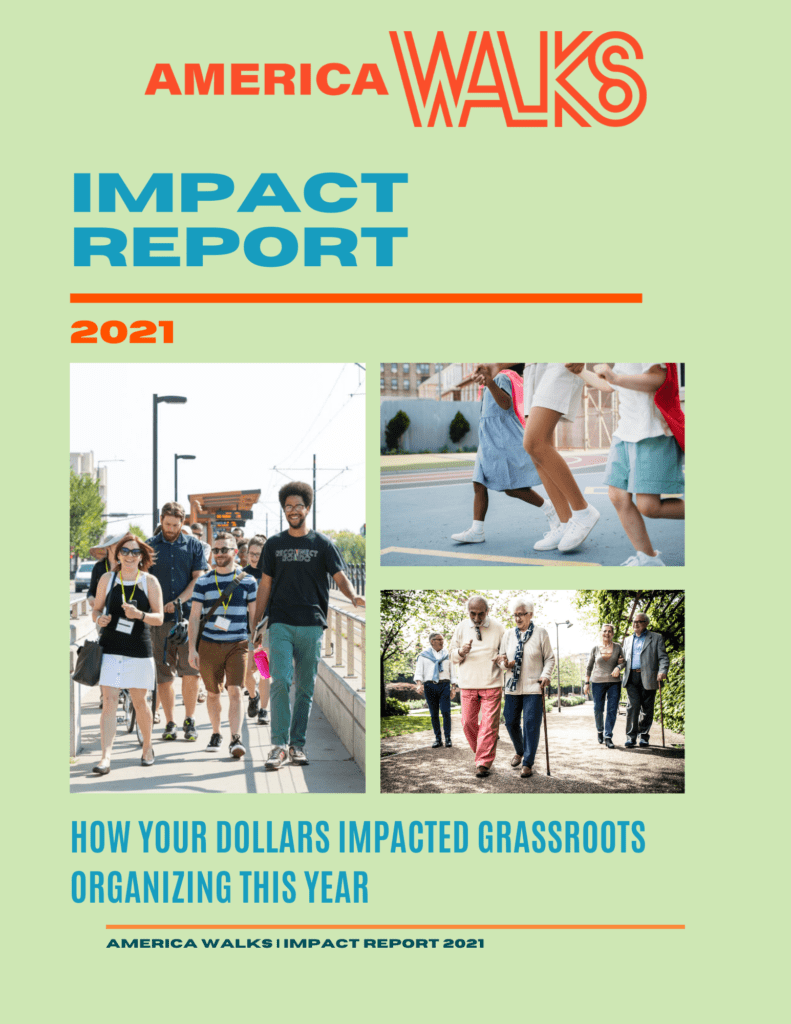 2021 America Walks Impact Report cover