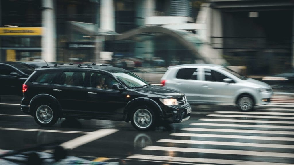 Vehicle with blind spots