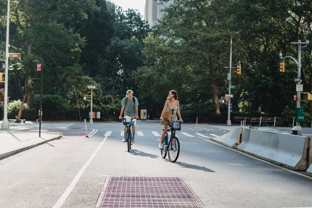 Biking in city