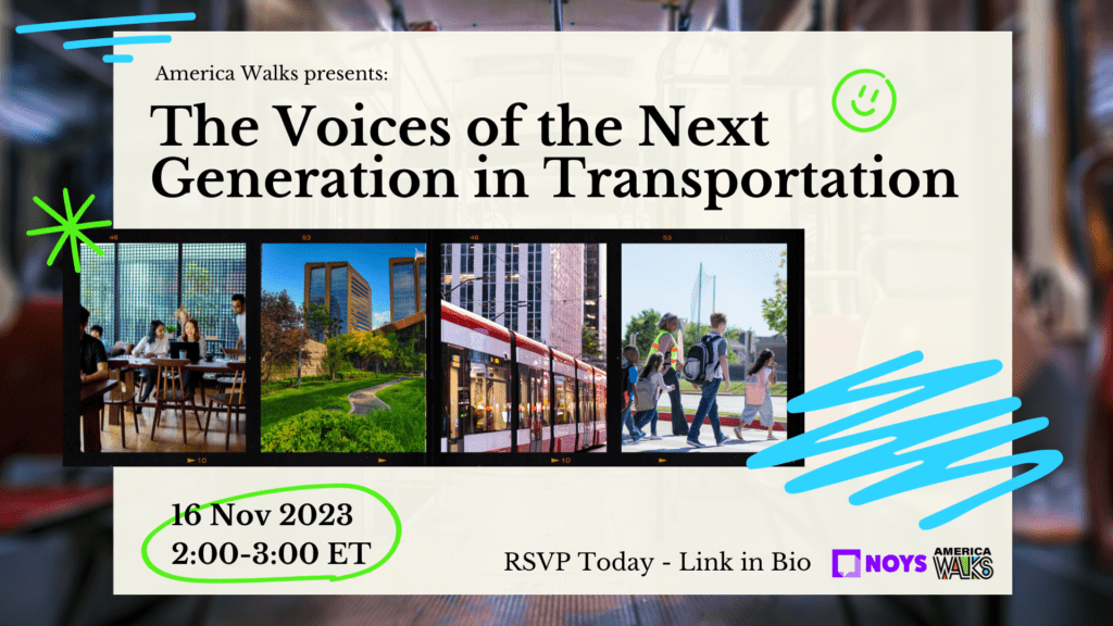Graphic of November webinar titled "The Voices of the Next Generation in Transportation"